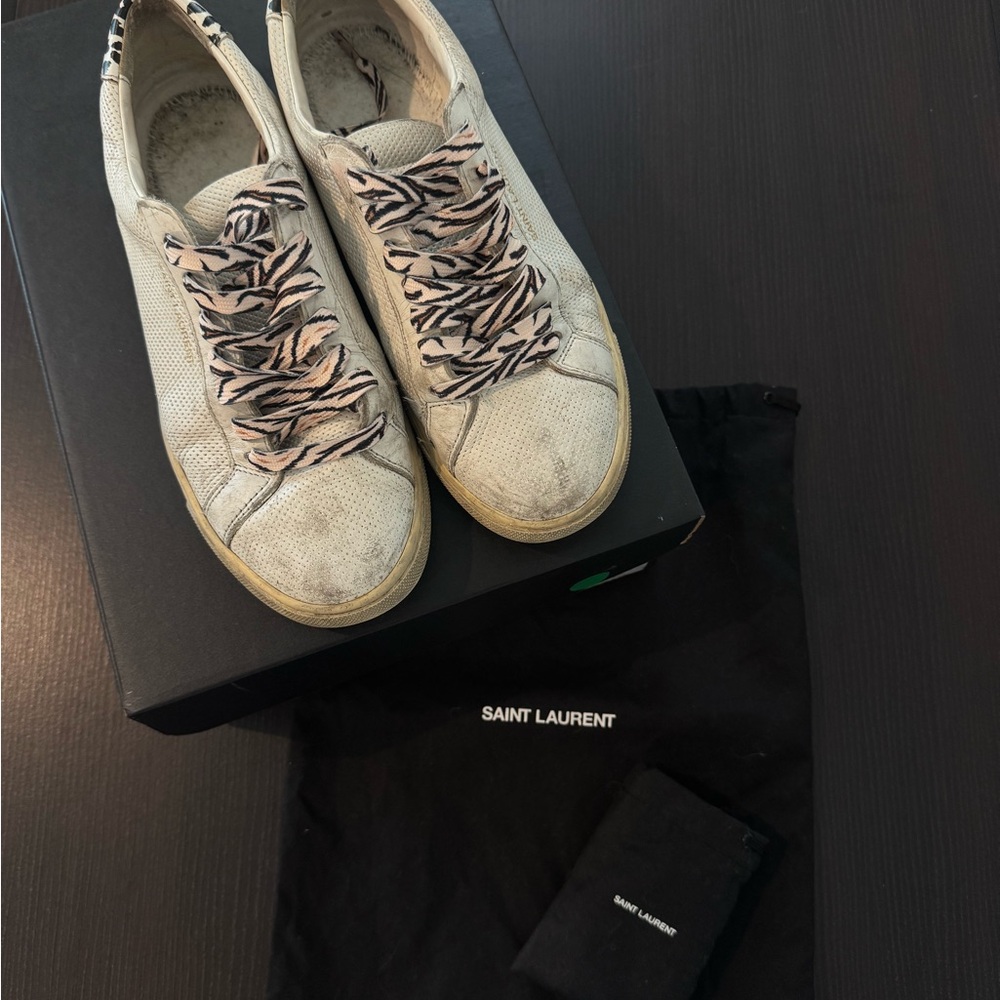 Saint Laurent Women White Sneakers